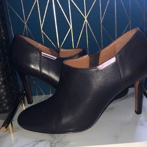 Coach leather heel booties